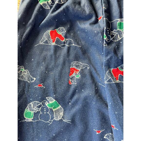 Christmas Pajamas, Boy/Girl, Size 7/8, Blue, Polar Bear/Snowman, Two Piece - Picture 4 of 12